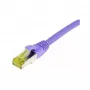 patch-kaabel RJ45, CAT6A 500Mhz, 5m, lilla, S-STP(S/FTP), TPE/LSZH(Ultraflex), AWG26, Cat.7 toorkabliga, Synergy 21 (S217767)