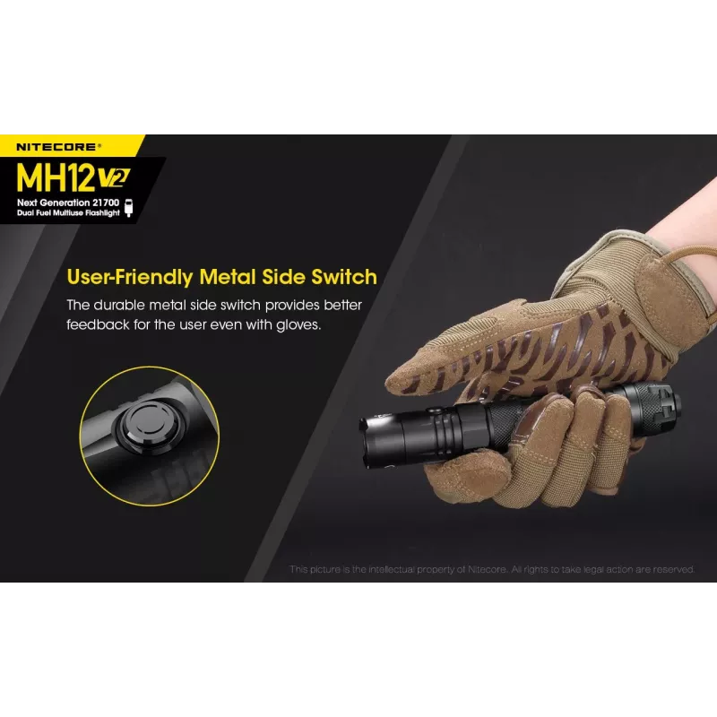 Käsilamp Nitecore MH12 V2 Must