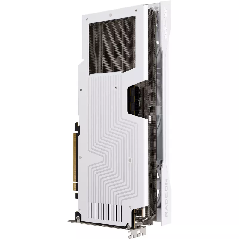 Graafikakaart XFX Radeon RX 9070 XT — 16 GB GDDR6, 256-bitine, PCIe x16, 2400 MHz, 3 ventilaatoriga valge, 325×65 mm