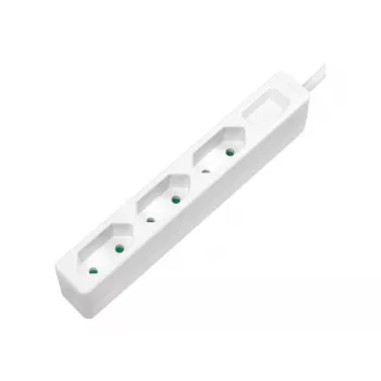 Pikendusjuhe LogiLink LPS229 1,5 m 3 vahelduvvoolupesa siseruumidesse valge