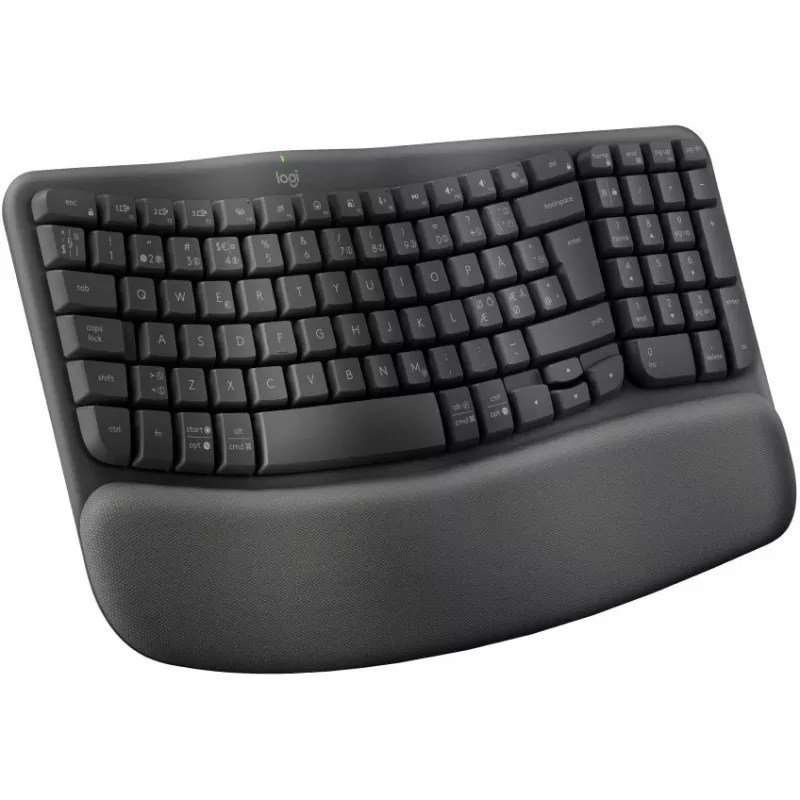 Logitech Wave Keys Office klaviatuur RF juhtmevaba + Bluetooth QWERTY taani, soome, norra, rootsi, grafiit
