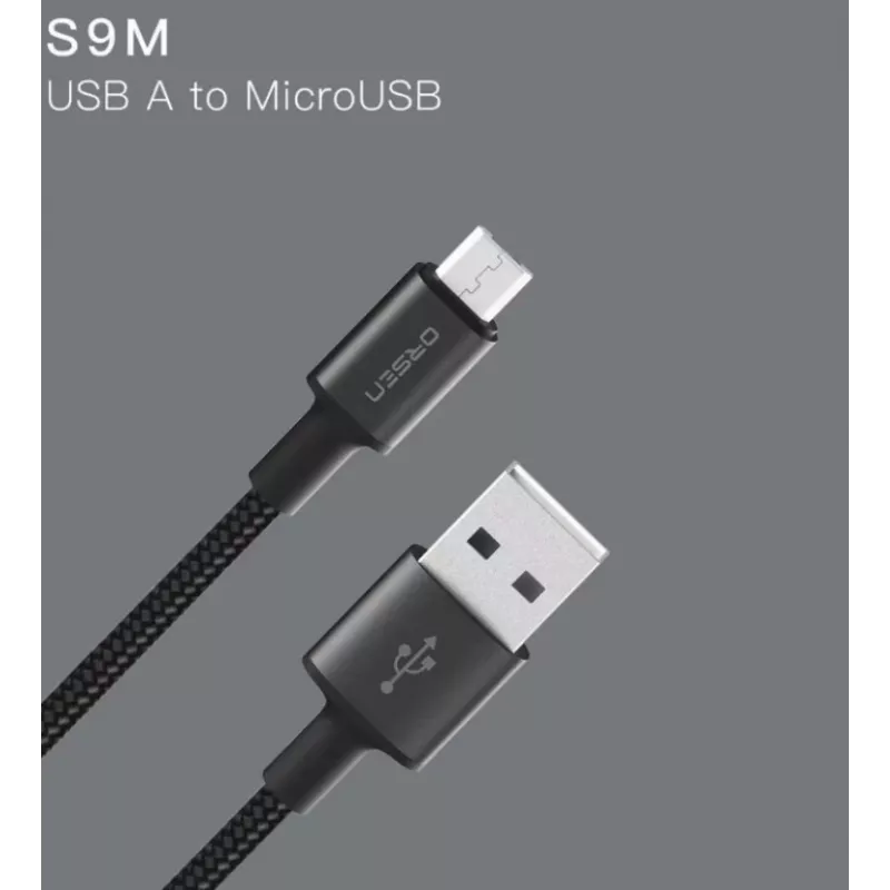 USB-kaabel Orsen S9M A to Micro USB 2.1A 1 m must