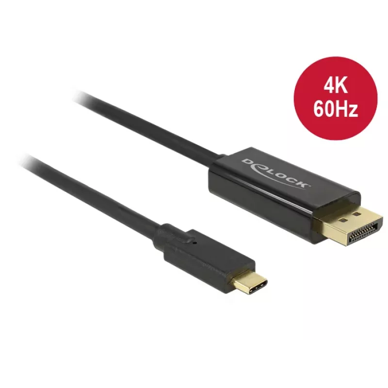 DeLOCK 85256 videokaabli adapter 2 m USB Type-C DisplayPort must