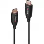 Lindy 15m fiiberoptiline hübriid-HDMI 8K60 kaabel, 15 m, HDMI Type A (Standard), HDMI Type A (Standard), 48 Gbit/s, Must