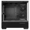 PC Midi Tower DeepCool CG380 3F — must, 235×437×451 mm, toetab 2x120 mm külg- + 1x120 mm tagaventilaatorit, alumine toiteplokk, 2.5 tolli/3.5 tolli kõvakettad