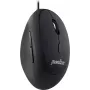 Perixx PERIMICE-519, väike ergonoomiline hiir, paremakäelistele, USB-juhtmega, must