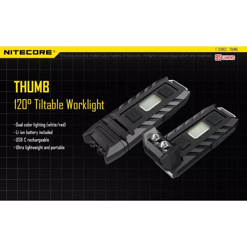 Taskulamp T-seeria 85 LUUMENIT/PÖIAL Nitecore