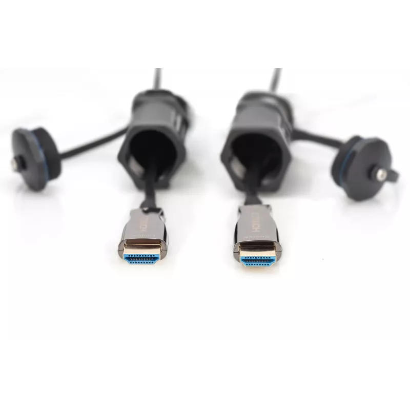 Digitus 4K HDMI AOC soomustatud ühenduskaabel 10m 2.0 14.4 Gbit/s