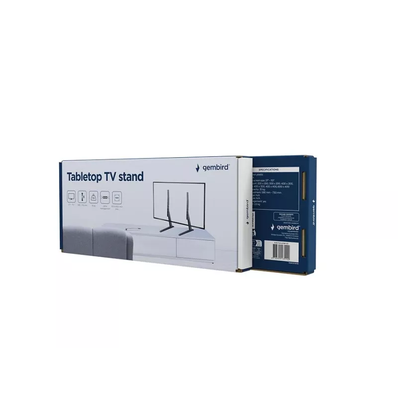Gembird TVS-D70F-01 lauapealne TV alus, 37 - 70, must