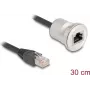 DeLOCK 88187 0.3m Cat5e S/UTP RJ-45 must hõbedane võrgukaabel