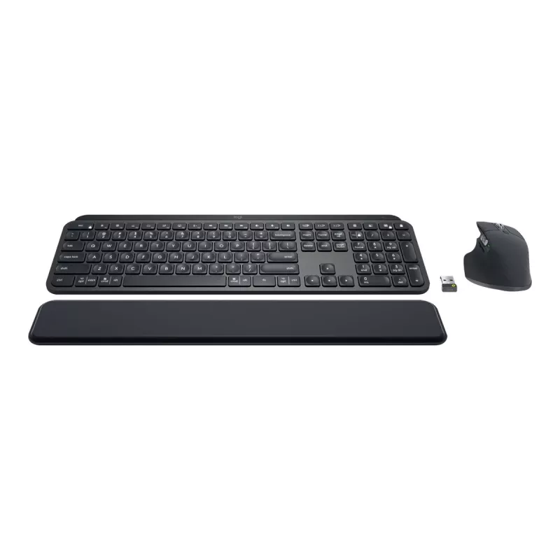 Logitech MX Keys Combo for Business - klaviatuuri ja hiire komplekt - taustvalgustusega - juhtmevaba - Bluetooth LE - QWERTY - GB - grafiit