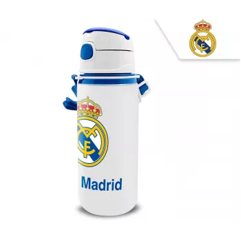 Laste alumiiniumist spordipudel tilaga KIDS 600 ml – Real Madrid kujundus