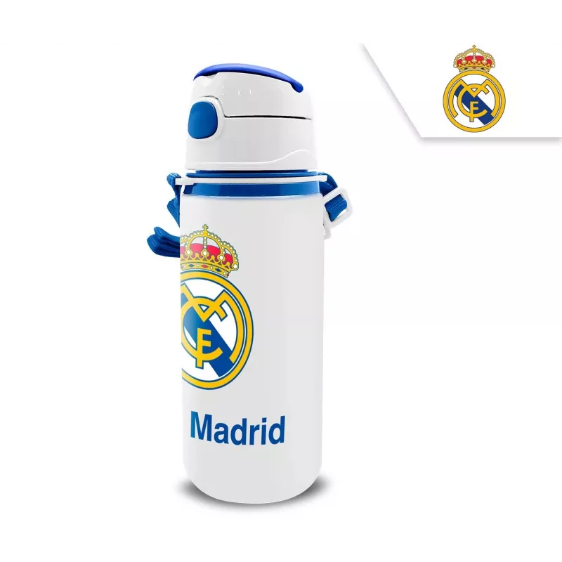 Laste alumiiniumist spordipudel tilaga KIDS 600 ml – Real Madrid kujundus