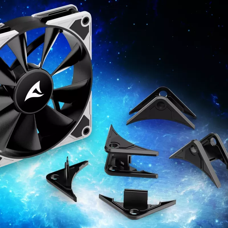 SHARKOON SilentStorm BW120 PWM 120mm korpusventilaator