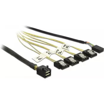 DeLOCK Mini SAS HD SFF-8643 kuni 4xSATA kaabel 0,5m