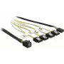 DeLOCK Mini SAS HD SFF-8643 kuni 4xSATA kaabel 0,5m