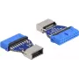 DeLOCK USB-adapter, pin-kontakt emane sisemisele Type-E Key A emasele 20 kontaktiga