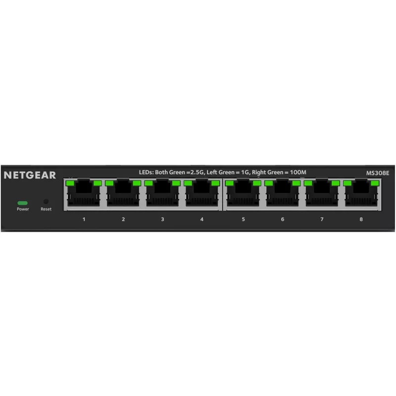 NETGEAR MS308E haldamata 2.5G Ethernet (100/1000/2500) must