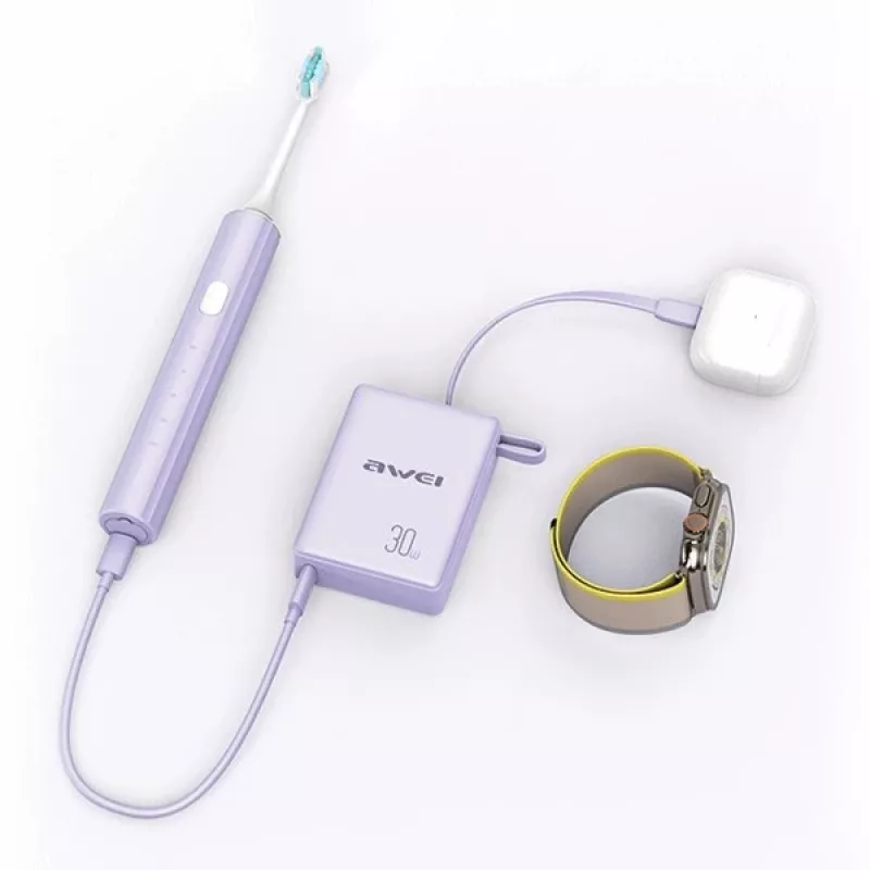 Powerbank 10000mAh 30W P87K integreeritud USB-C-ga