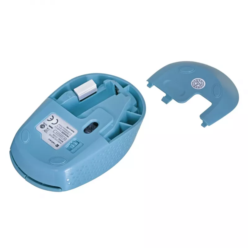 Juhtmevaba mõlemakäeline hiir NATEC STORK — Bluetooth + USB Type-A, 1600 DPI, 3 nuppu, helesinine
