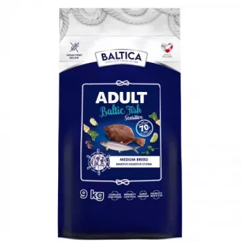 BALTICA Excellent Sensitive Läänemere kala keskmist tõugu koertele - kuiv koeratoit - 9kg