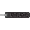Brennenstuhl Ecolor pikendusjuhe 4-kohaline [poleeritud pind, 1,5 m kaabel, valge/must]