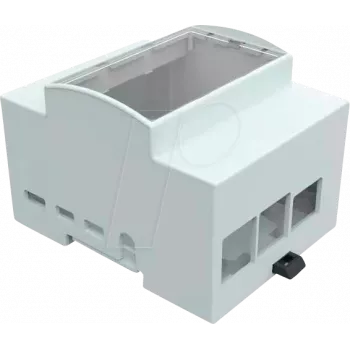 JOY-IT RPI CASE DIN4 – korpus Raspberry Pi 4-le, DIN-liistule, hall/läbipaistev (RB-CASEP4+07)