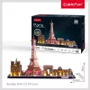 3D pusle CubicFun City Line Paris LED 115 tk