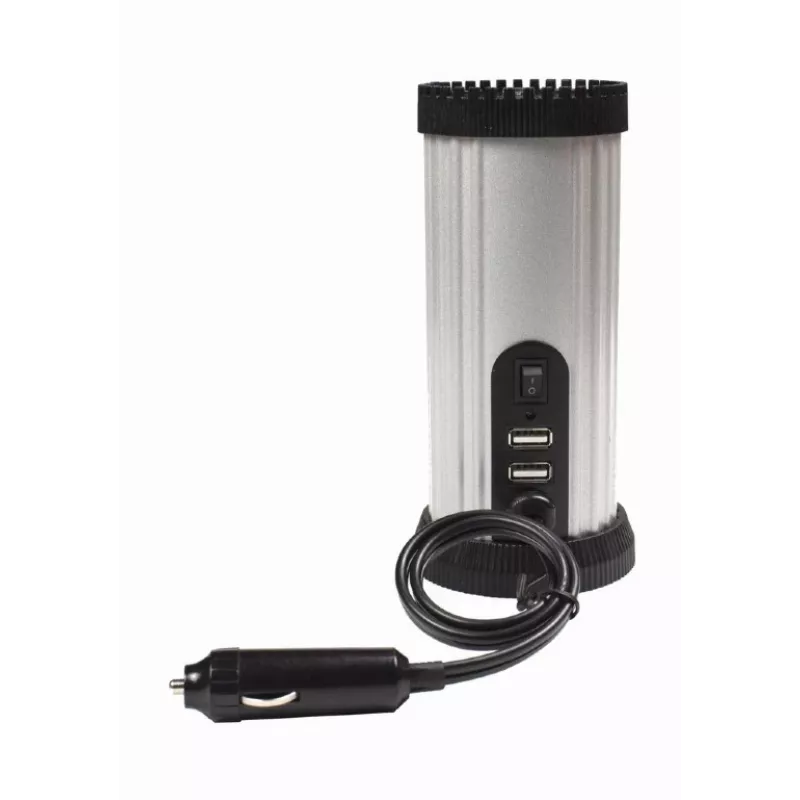 Gembird EG-PWC150-01 toiteadapter/inverter Auto 150 W Must, Hall