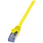 Võrgukaabel LogiLink Cat6a S/FTP RJ-45 3m kollane