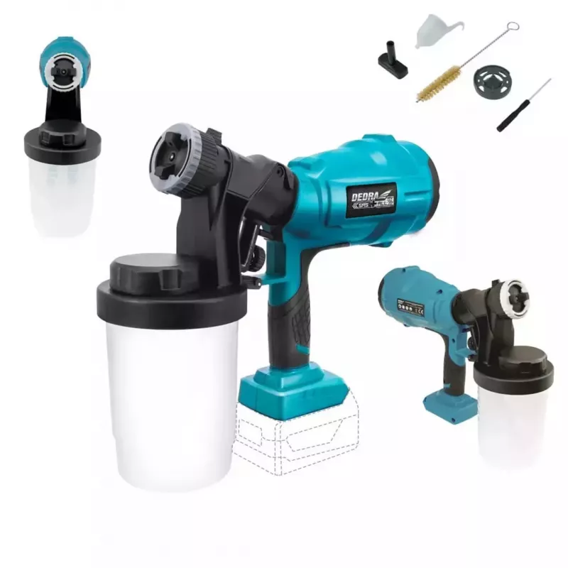 Dedra DED7057 juhtmeta värviprits 18V, 900 ml