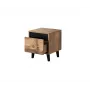 Öökapikeste komplekt cama meble NORD, 2 tk, 40×38×45 cm, tamm wotan/antratsiit, 1 sahtel, 16 mm raam
