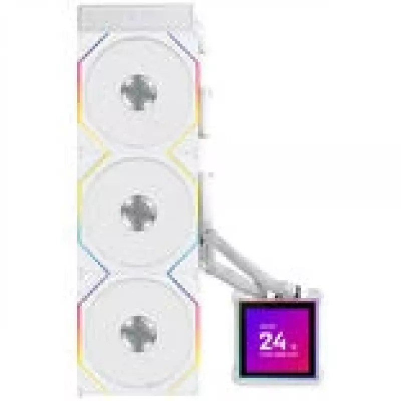 Vedelikjahutusega CPU jahuti komplekt lian li HydroShift II LCD-S 360mm RGB ja LCD-ekraaniga