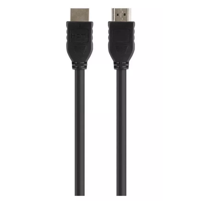 Belkin Standard - HDMI-kaabel - HDMI (M) kuni HDMI (M) - 3 m - topeltisolatsioon - must - 4K tugi