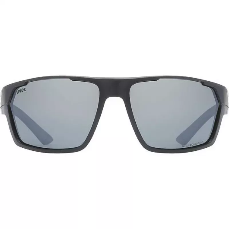 Polariseeritud päikeseprillid Uvex Sportstyle 233 P - must matt/litemirror hõbe