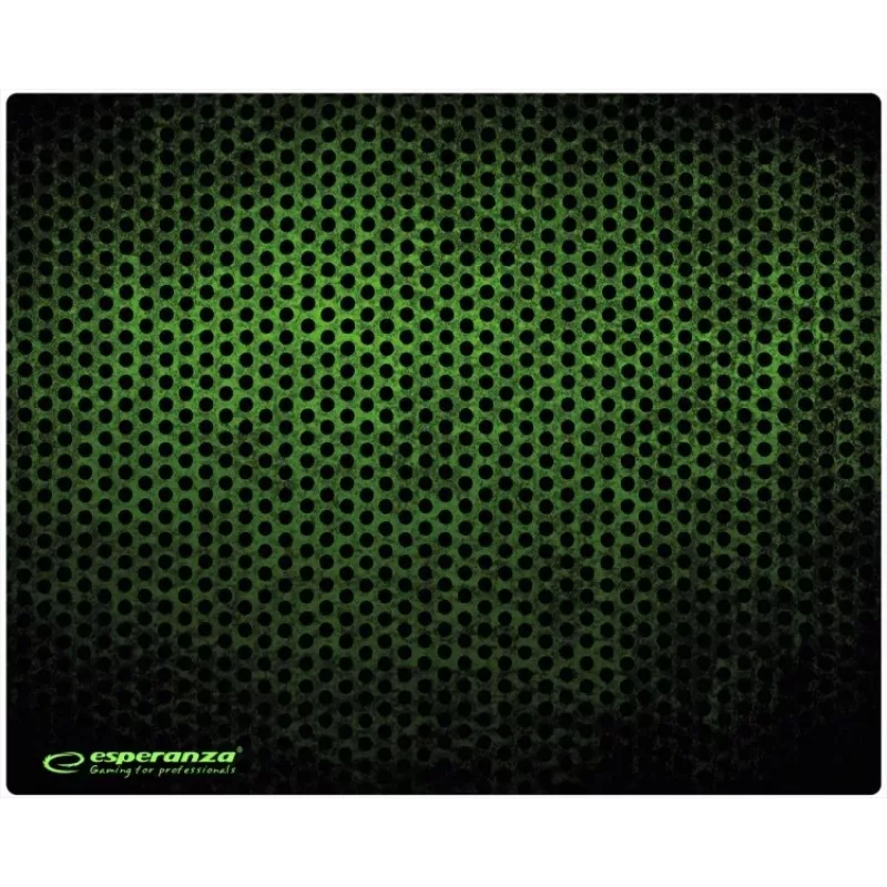Hiirematt ESPERANZA EGP102G — mängurite kummimatt 300×240 mm, 3 mm, roheline/must, libisemisvastane
