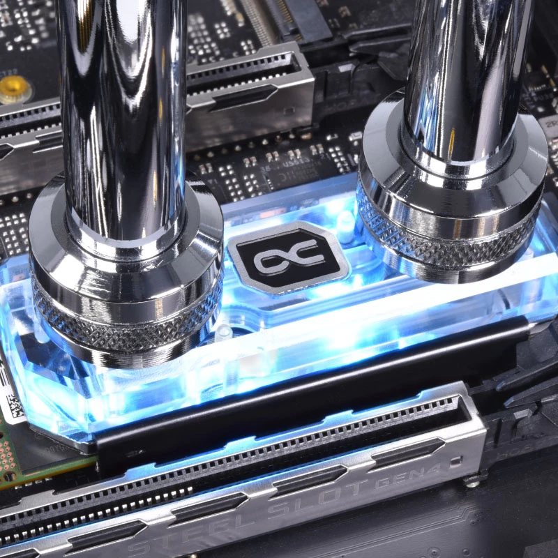 Alphacool HDX Apex M.2 2280 SSD vesijahuti, akrüül aRGB