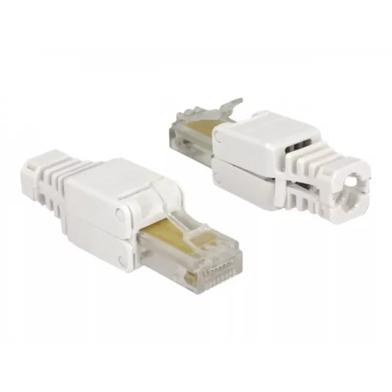 Juhtmepistik DeLOCK 86415 RJ-45 valge
