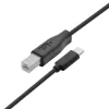 USB A–B kaabel TB 1,8 m — must, printeritele