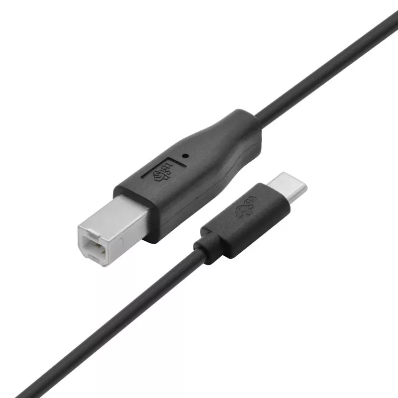 USB A–B kaabel TB 1,8 m — must, printeritele
