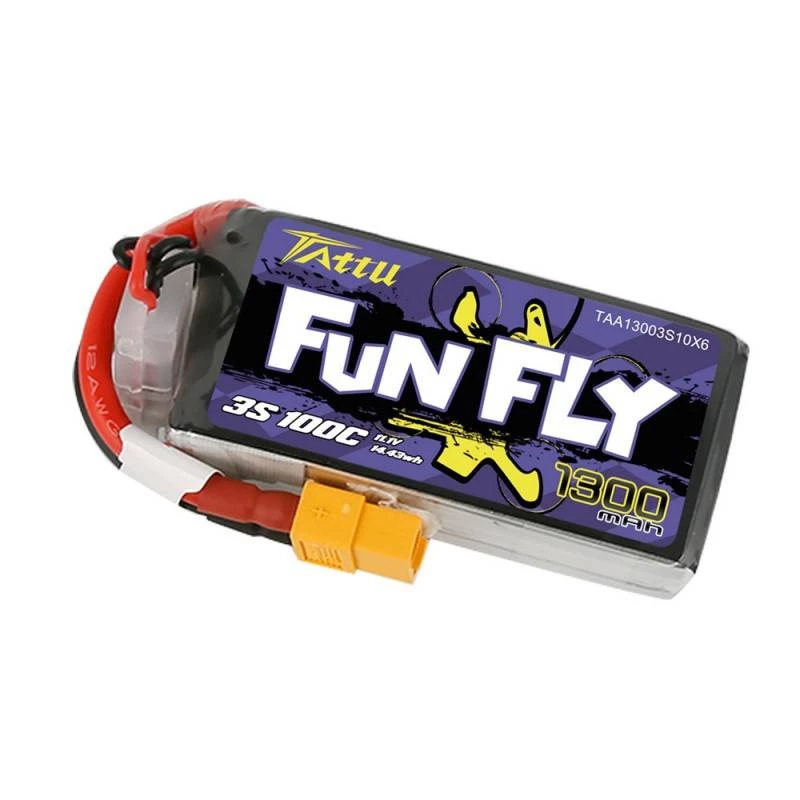 Aku Tattu Funfly 1300mAh 11,1V 100C 3S1P