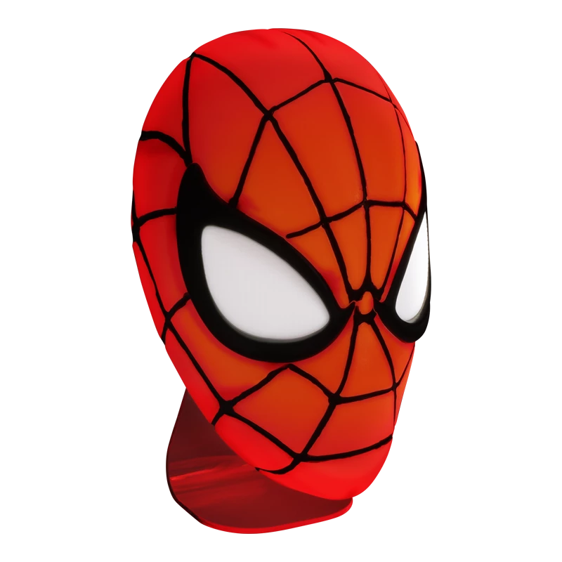 Lauavalgusti Paladone Spiderman Mask Light — Ämblikmehe maski kujundusega temaatiline LED-lamp, USB-toitega, kompaktne voodilamp