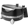 Elektripitsaahi SIMFER MKE0-P — 1100 W, 80–300 °C, 30 min taimer, eemaldatav 33 cm pitsakivi, must