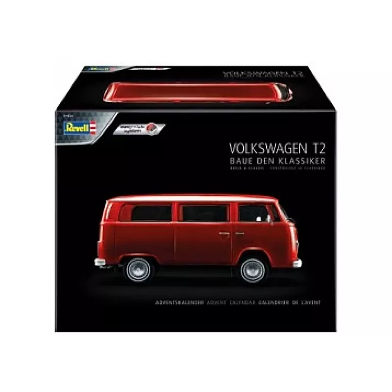 Bussimudel REVELL VW T2, koostekomplekt, mõõtkava 1:24, pikkus 193 mm, laius 85 mm