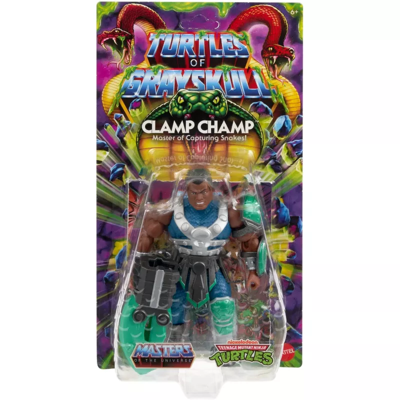 Märulifiguur MATTEL MotU Origins Clamp Champ JBN05 — kollektsionääride mänguasi, üksikfiguur