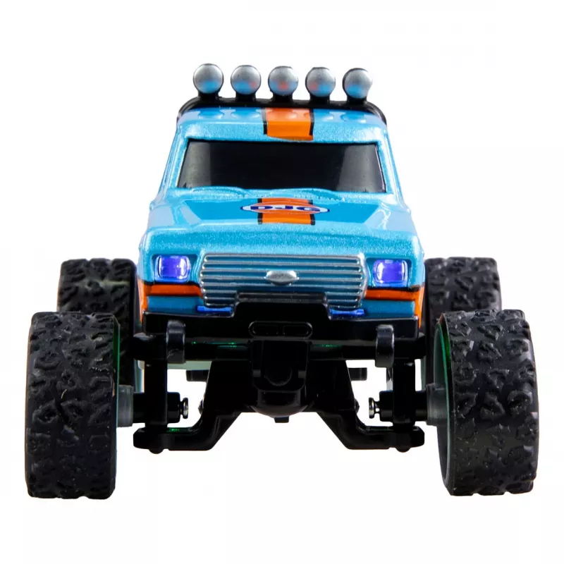 Raadio teel juhitav Amewi Monster Truck DieCast 1:64 RTR, sinine/oranž
