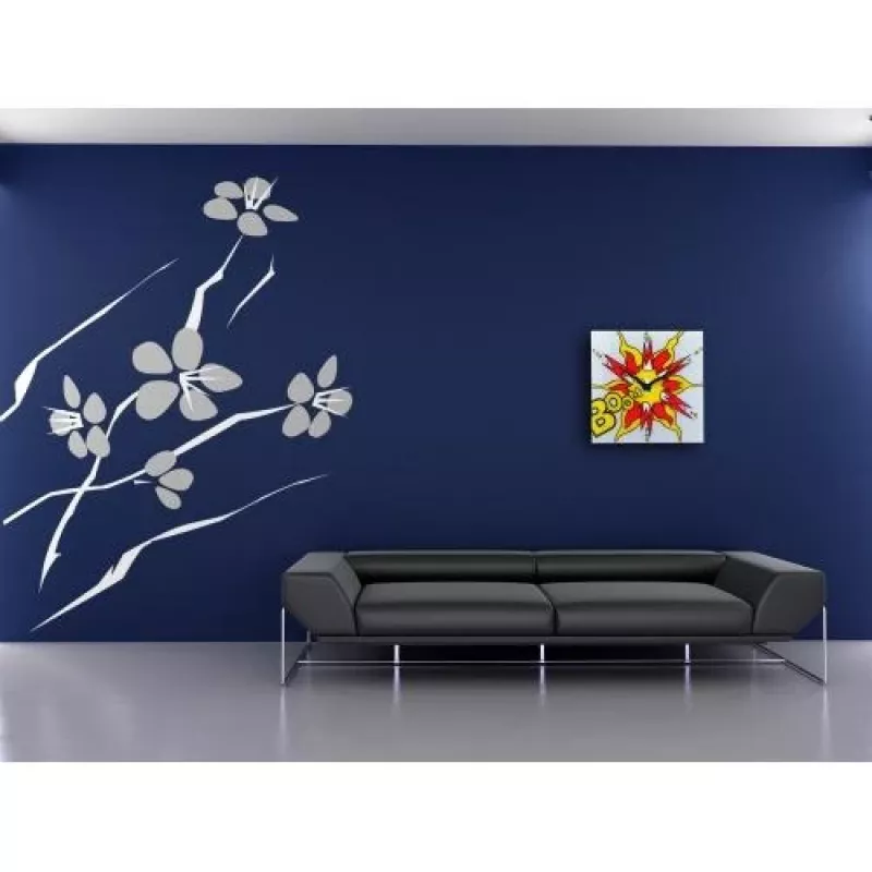 NeXtime kell 8173 Boom, 43x43 cm, Seinale , Punane/ Kollane/ Valge