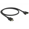 HDMI kaabel DeLOCK 85463 0,5 m tüüp A-pistik emasele must