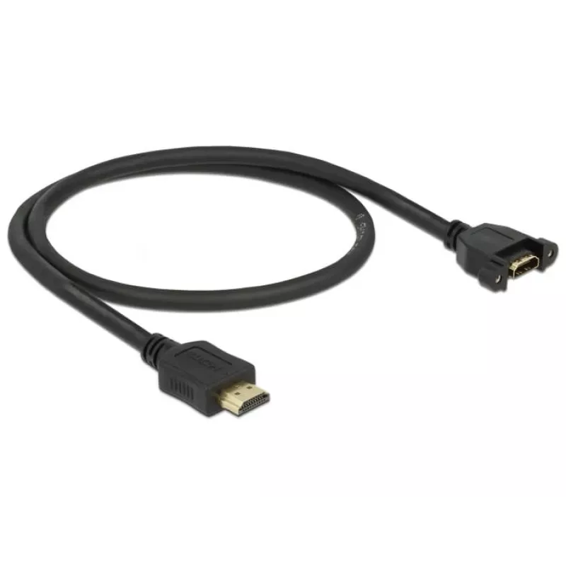 HDMI kaabel DeLOCK 85463 0,5 m tüüp A-pistik emasele must