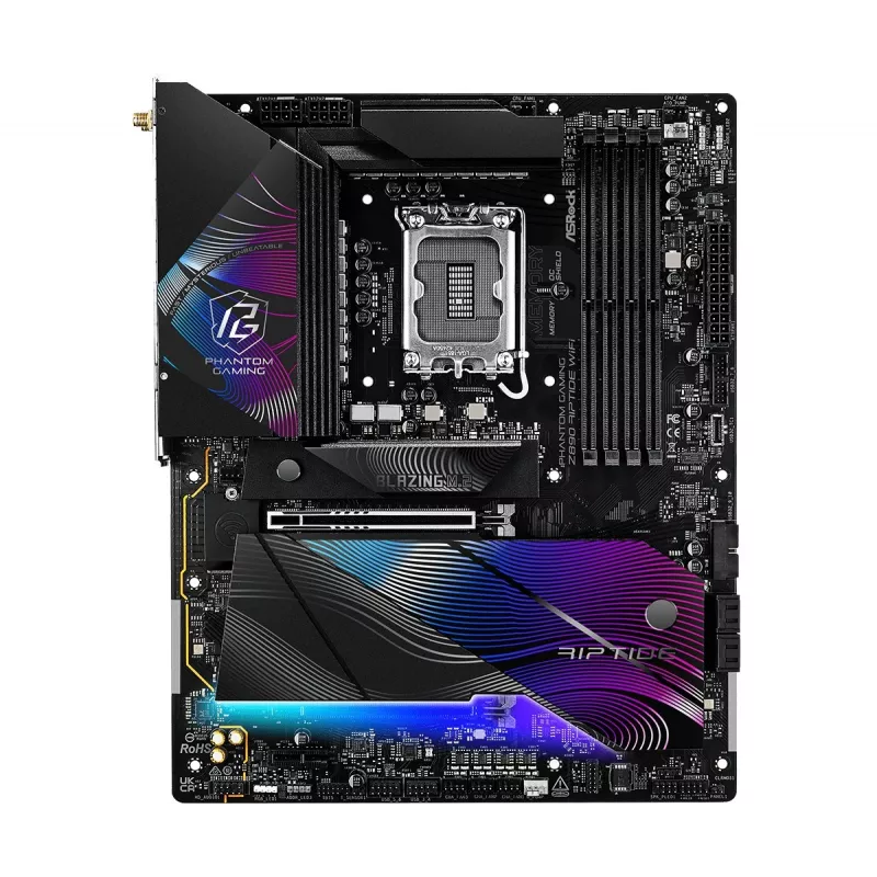 Emaplaat ASRock Z890 Riptide WiFi — Intel Z890, LGA1851, ATX, DDR5, 4 DIMM, Wi‑Fi 7, 2.5Gb LAN, Thunderbolt 4